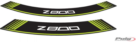 PUIG KIT 8 RIM STRIPS Z800 C/GREEN 33-6561V