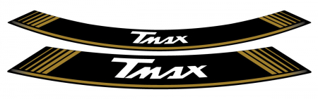 PUIG KIT 8 RIM STRIPS T-MAX C/GOLD 33-5532O