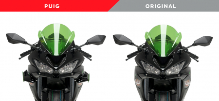 PUIG DOWNFORCE SPOILERS FORKAWASAKI ZX-6R 18' C/BLACK 33-3176N