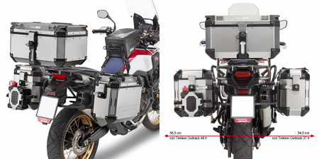 GIVI PUTKISIVUTELINE CAM TREKKER OUTBACK LAUKUILLE CRF1000L AFRICA TWIN (16) 322-PL1144CAM