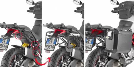 GIVI TUBULAR PANNIER HOLDER FOR 322-PLOR7412CAM