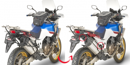 GIVI SPECIFIC KIT TO INSTALL THE PLR1161/PL1161CAM WITHOUT THE MONORACK CRF1000L 322-1161KIT