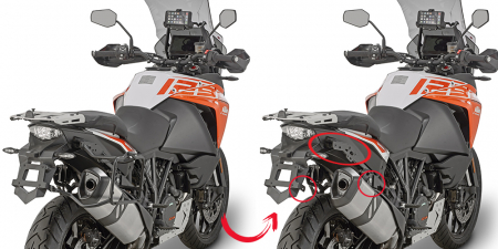 GIVI PUTKISIVUTELINEET RAPID RELEASE KTM ADVENTURE 322-PLR7706