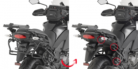 GIVI PUTKISIVUTELINEET RAPID RELEASE V35 VERSYS 1000 (15) 322-PLXR4113