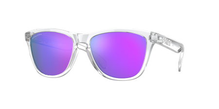 OAKLEY SUNGLASSES FROGSKINS POL CLEAR W/PRIZM VIOLET 672-9013-H755