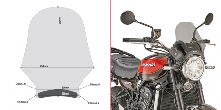 GIVI SCREEN KIT FOR A200 AND A210 323-A4124A