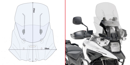 GIVI WINDSCREEN SUZUKI V-STROM 1050 (20-23) AF3117B 323-AF3117