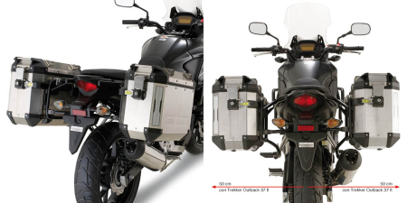 GIVI PUTKISIVUTELINEET TREKKER OUTBACK CB 500 X (13) 322-PL1121CAM