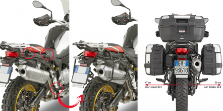 GIVI TUB.PANN.HOLDER BMW F850GS '18 322-PLR5127