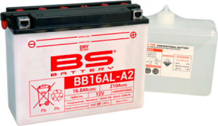 BS BATTERY  BB16AL-A2 (CP) CONVENTIONAL, DRY CHARGED 140-310576
