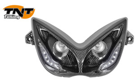 TNT ETUVALO CARBON-KUVIO, HALOGEN/LED, MBK NITRO / YAMAHA AEROX, HUOM! EI E-HYV. 306-4940-9