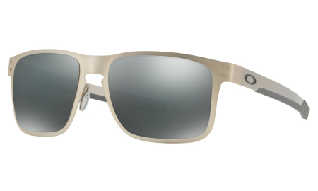 OAKLEY SUNGLASSES HOLBROOK METAL STN CHRM W/BLACK IRID 672-4123-0355
