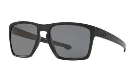OAKLEY SUNGLASSES SLIVER XL MATTE BLACK W/GREY POLARIZED 672-9341-01