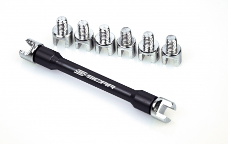 SCAR SPOKE WRENCH KIT - CONTAINS 5,4MM / 5,6MM / 5,8MM / 6MM / 6,2MM / 6,4MM / 6 430-SSWK