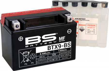 BS BATTERY  BTX9-BS MF (CP) MAINTENANCE FREE 140-300621