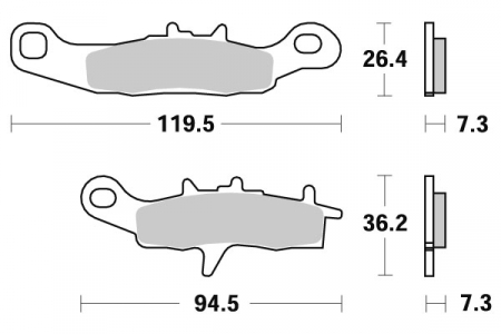 SBS JARRUPALAT RACING SINTERED 23-726RSI