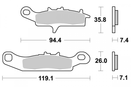 SBS JARRUPALAT RACING SINTERED 23-798RSI