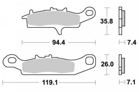 SBS JARRUPALAT RACING SINTERED 23-801RSI