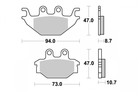SBS JARRUPALAT RACING SINTERED 23-810RSI