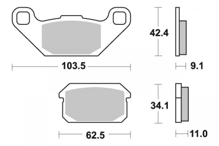 SBS JARRUPALAT SINTERED OFFROAD 23-848SI