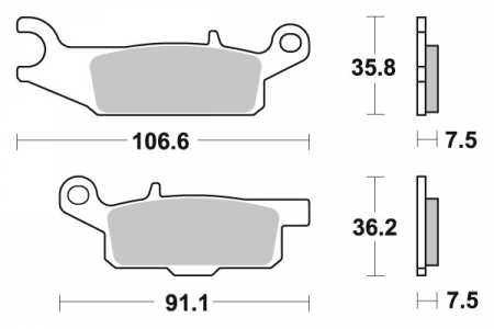 SBS JARRUPALAT RACING SINTERED 23-849RSI