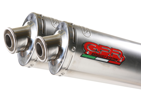 GPR KAWASAKI GPZ 500 - S 1988/03 PAIR EC-APPROV. SLIP-ON EXHAUST INOX TONDO / RO 31G-K-111-IT