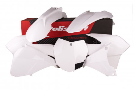 POLISPORT PLASTIC KIT EXC/EXC-F 14-15 WHITE (1) 178-90645