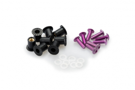 PUIG SCREW KIT WHIT SILENTBLOCKS C/VIOLET 33-0957L