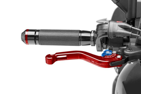 PUIG SHORT BRAKE LEVER 16'C/RED SELECTOR C/BLUE 33-180RA