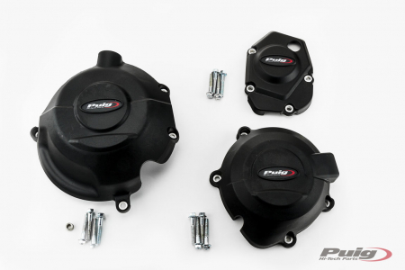 PUIG KIT 3 CAPS ENGINE COVER KAWASAKI Z1000/Z900 C/BLAC 33-20135N