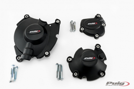 PUIG KIT 3 CAPS ENGINE COVER YAMAHA MT-10 16'- C/BLACK 33-20142N