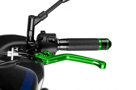 PUIG UNFOLDABLE CLUTCH LEVER 3.0. C/GREEN SELECTOR C/GR 33-220VV