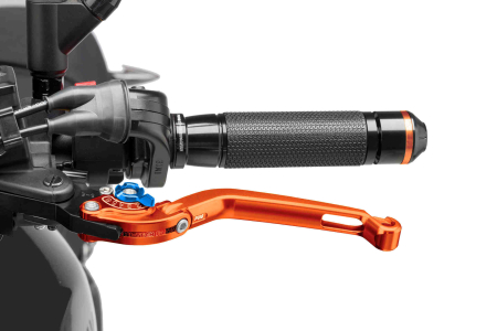 PUIG FOLDABLE CLUTCH LEVER 16'C/ORANGE SELECTOR C/BLUE 33-260TA