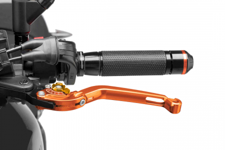 PUIG FOLDABLE CLUTCH LEVER 16'C/ORANGE SELECTOR C/GOLD 33-260TO