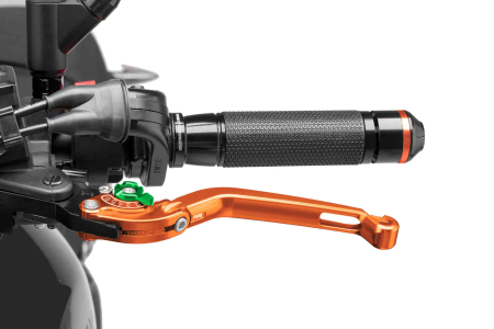 PUIG FOLDABLE CLUTCH LEVER 16'C/ORANGE SELECTOR C/VERT 33-260TV