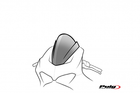 PUIG RACING SCREEN KAWASAKI ZX6R 01-02 C/RED 33-0514R