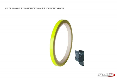 PUIG RIM STRIP 6 METERS+APLICATOR C/YELLOW FLUORESCENT 33-4542G