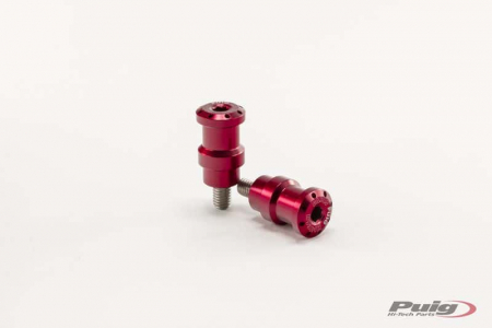 PUIG SPOOLS BY PAIR HI-TECH PARTS DIAM.8MM C/RED 33-5923R