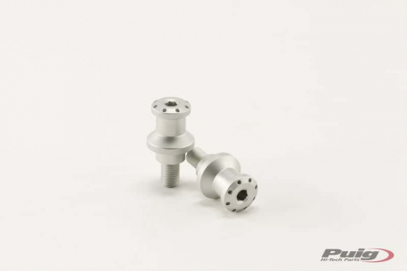 PUIG SPOOLS BY PAIR HI-TECH PARTS DIAM.10MM C/SILVER 33-5924P