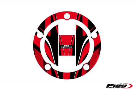 PUIG FUEL CAP COVER RADICAL SUZUKI C/RED 33-6318R