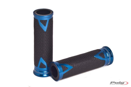 PUIG GRIPS BY PAIR PUIG HI-TECH RADICAL ALU C/BLUE 33-6325A