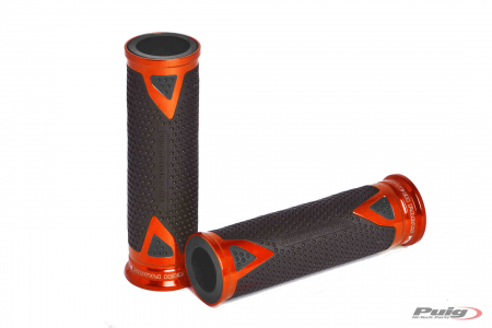 PUIG GRIPS BY PAIR PUIG HI-TECH RADICAL ALU C/ORANGE 33-6325T