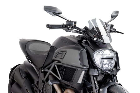 PUIG NAKED NEW GEN. SPORT SCREEN DUC.DIAVEL 14-18 SMOKE 33-7592H