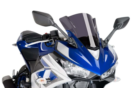 PUIG RACING SCREEN YAMAHA YZF-R3 15'-18'C/DARK SMOKE 33-7649F