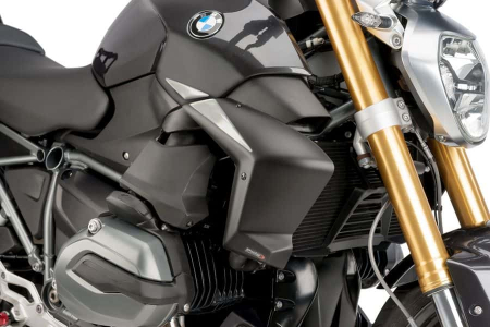 PUIG RADIATOR SIDE PANELS BMW R1200R 15''-18'' C/BLACK 33-7694J