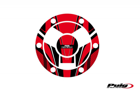 PUIG FUEL CAP COVER MOD.RADICAL TRIUMPH C/RED 33-9053R