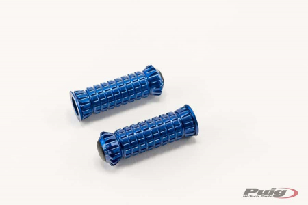 PUIG FOOTPEGS R-FIGHTER PILOTO RIG/LEFT C/BLUE 33-9192A