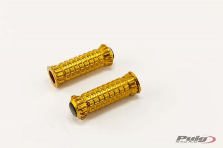 PUIG FOOTPEGS R-FIGHTER PILOTO RIG/LEFT C/GOLD 33-9192O