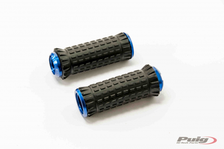 PUIG FOOTPEGS R-FIGHTER S PILOTO RIG/LEFT C/BLUE 33-9193A