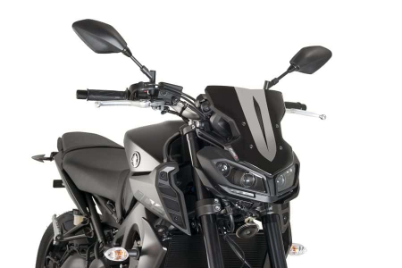 PUIG WINDSHIELD N.G. SPORT YAMAHA MT09 17-18' C/BLACK 33-9376N